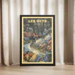 Les Gets Bike Park Mountain Marvels Framed Poster UnitedWorldMemories