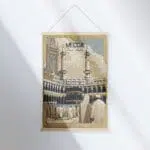 Mecca Abraj Al Bait Clock Tower Hanger Poster UnitedWorldMemories