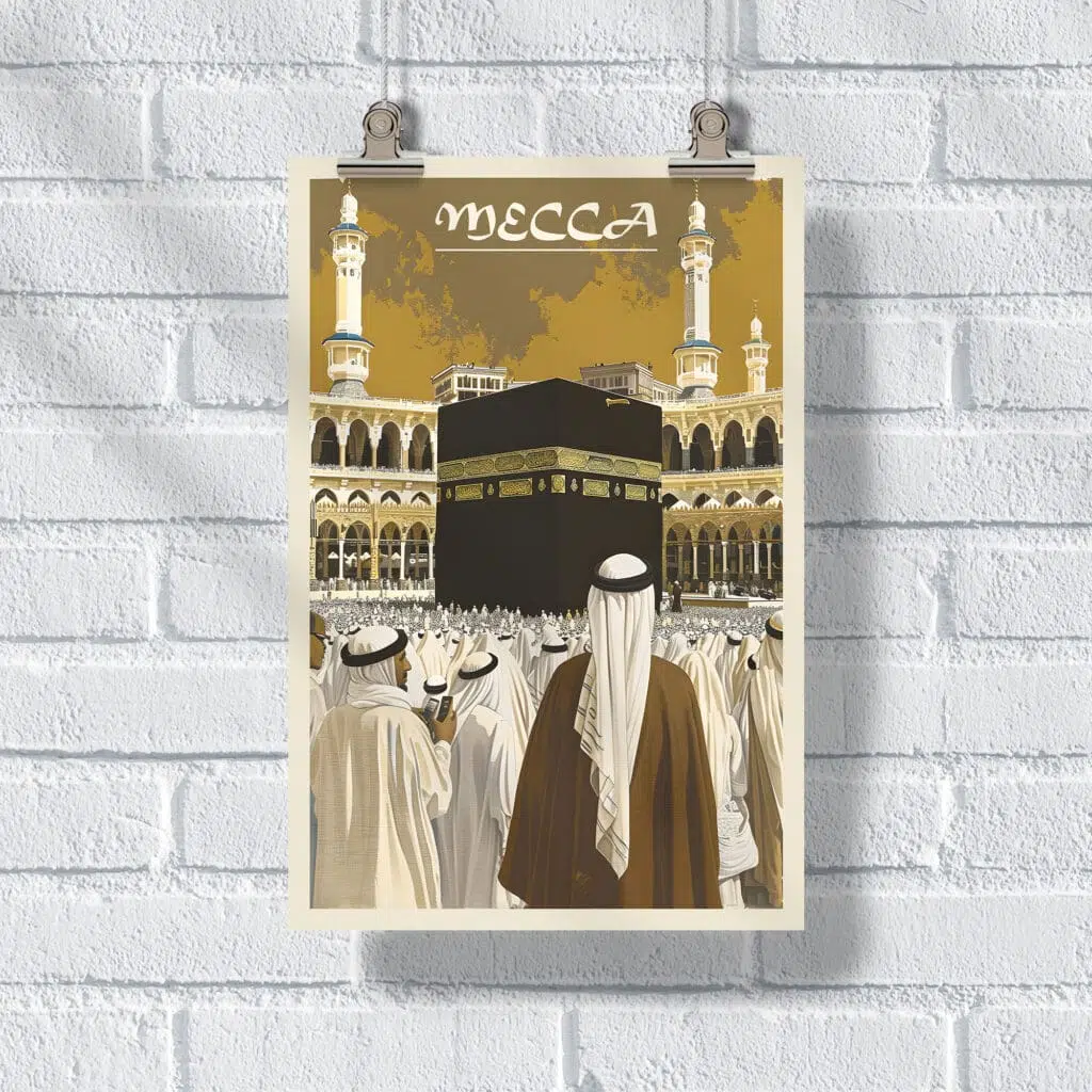 Mecca Kaaba Poster UnitedWorldMemories