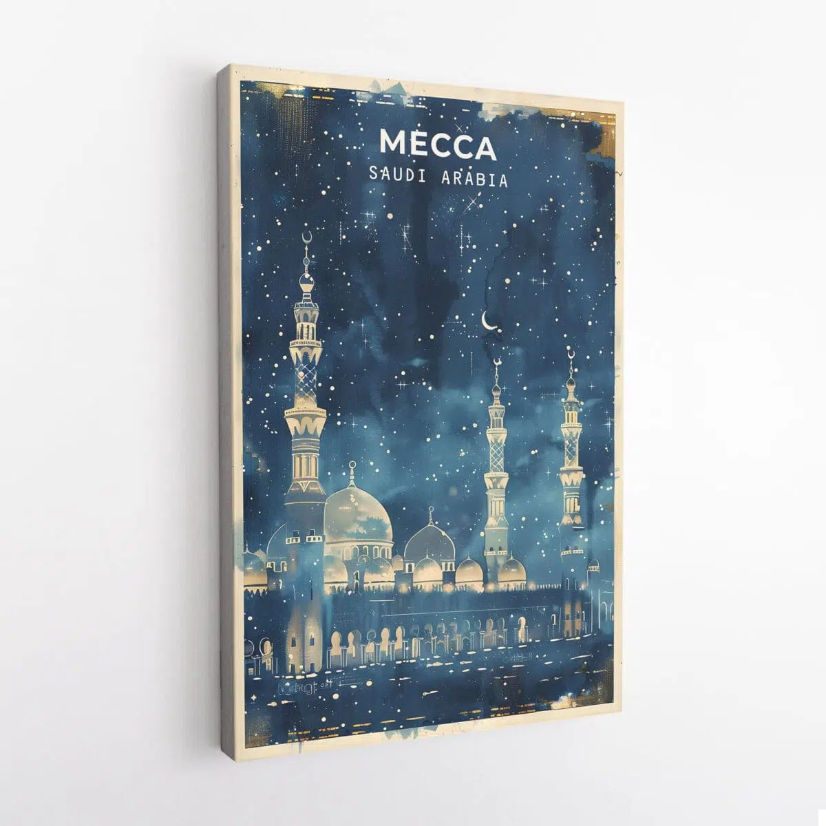 Mecca By Night Canvas UnitedWorldMemories