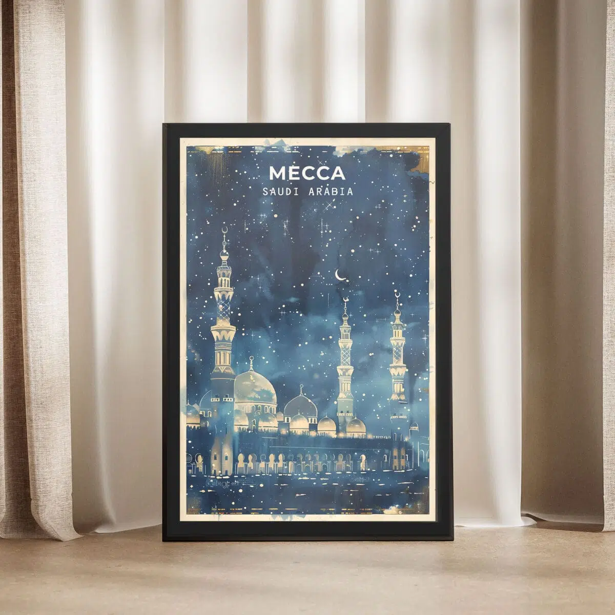 Mecca By Night Framed Poster UnitedWorldMemories