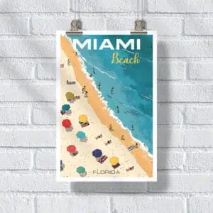 Miami Beach Poster UnitedWorldMemories