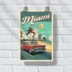 Miami Retro Revival Poster UnitedWorldMemories