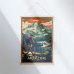 Morzine Bike Park Alpine Adrenaline Hanger Poster UnitedWorldMemories