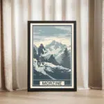 Morzine Bike Park Alpine Trails Framed Poster UnitedWorldMemories