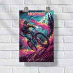 Morzine Bike Park Dynamic Descent Poster UnitedWorldMemories