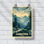 Morzine Bike Park Mountain Majesty Poster UnitedWorldMemories