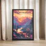 Mountain Creek Bike Park Mountain Majesty Framed Poster UnitedWorldMemories