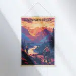 Mountain Creek Bike Park Mountain Majesty Hanger Poster UnitedWorldMemories