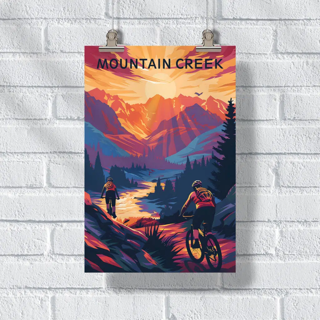 Mountain Creek Bike Park Mountain Majesty Poster UnitedWorldMemories