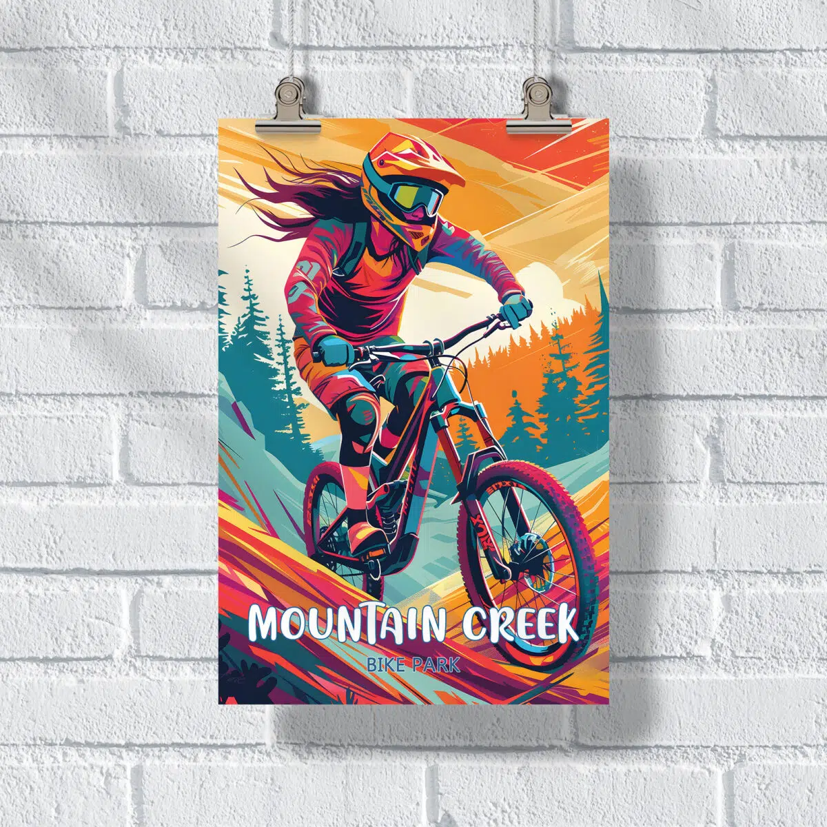 Mountain Creek Bike Park Trail Goddess Poster UnitedWorldMemories