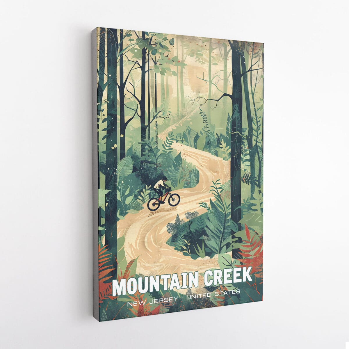 Mountain Creek Bike Park Woodland Adventure Canvas UnitedWorldMemories