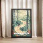 Mountain Creek Bike Park Woodland Adventure Framed Poster UnitedWorldMemories