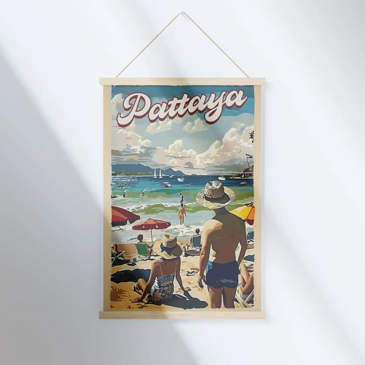 Pattaya Beach Relaxation Hanger Poster UnitedWorldMemories