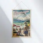 Pattaya Beach Relaxation Hanger Poster UnitedWorldMemories