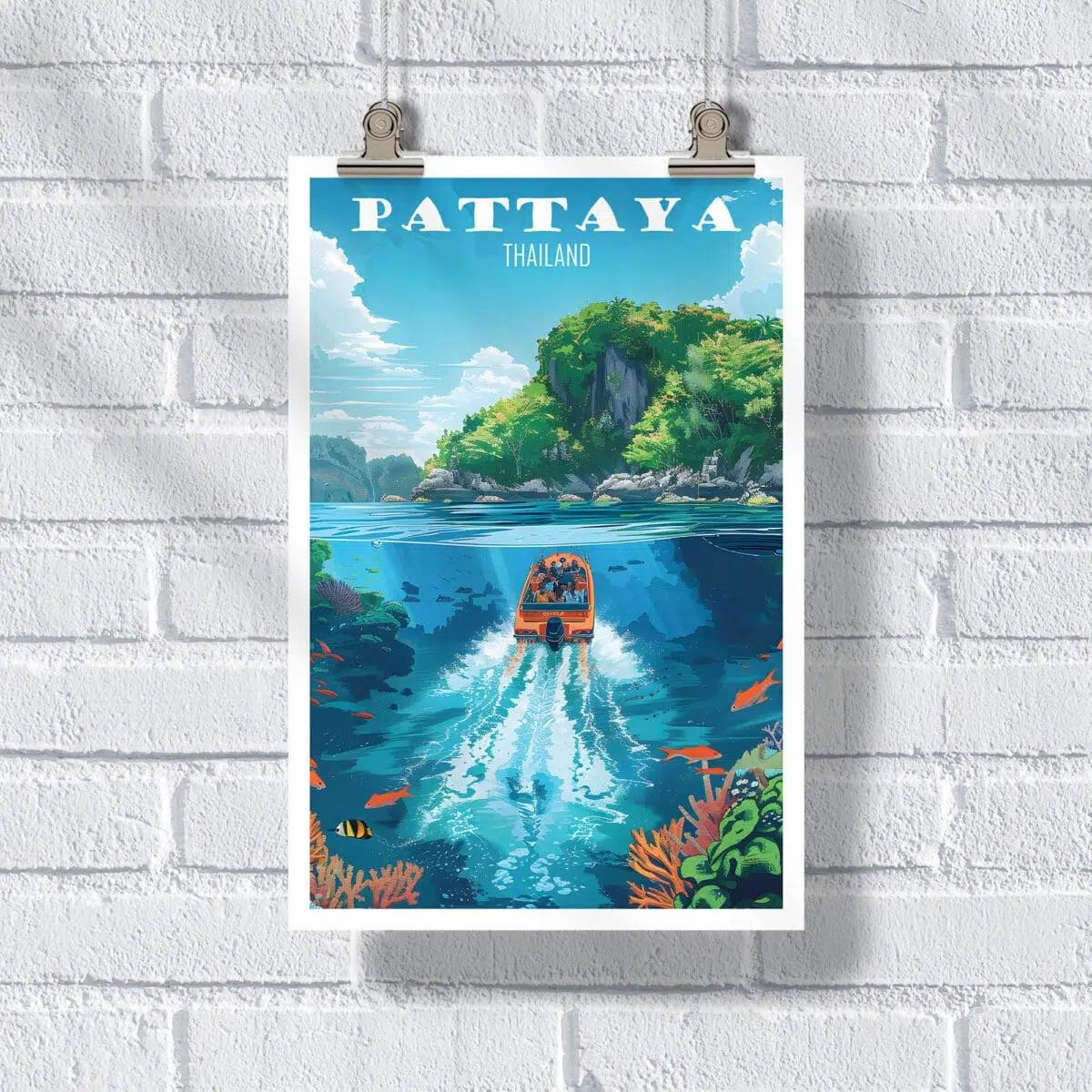 Pattaya Clear Water Poster UnitedWorldMemories