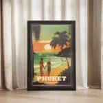 Phuket Sunset Framed Poster UnitedWorldMemories