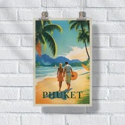 Phuket Tropical Bliss Poster UnitedWorldMemories