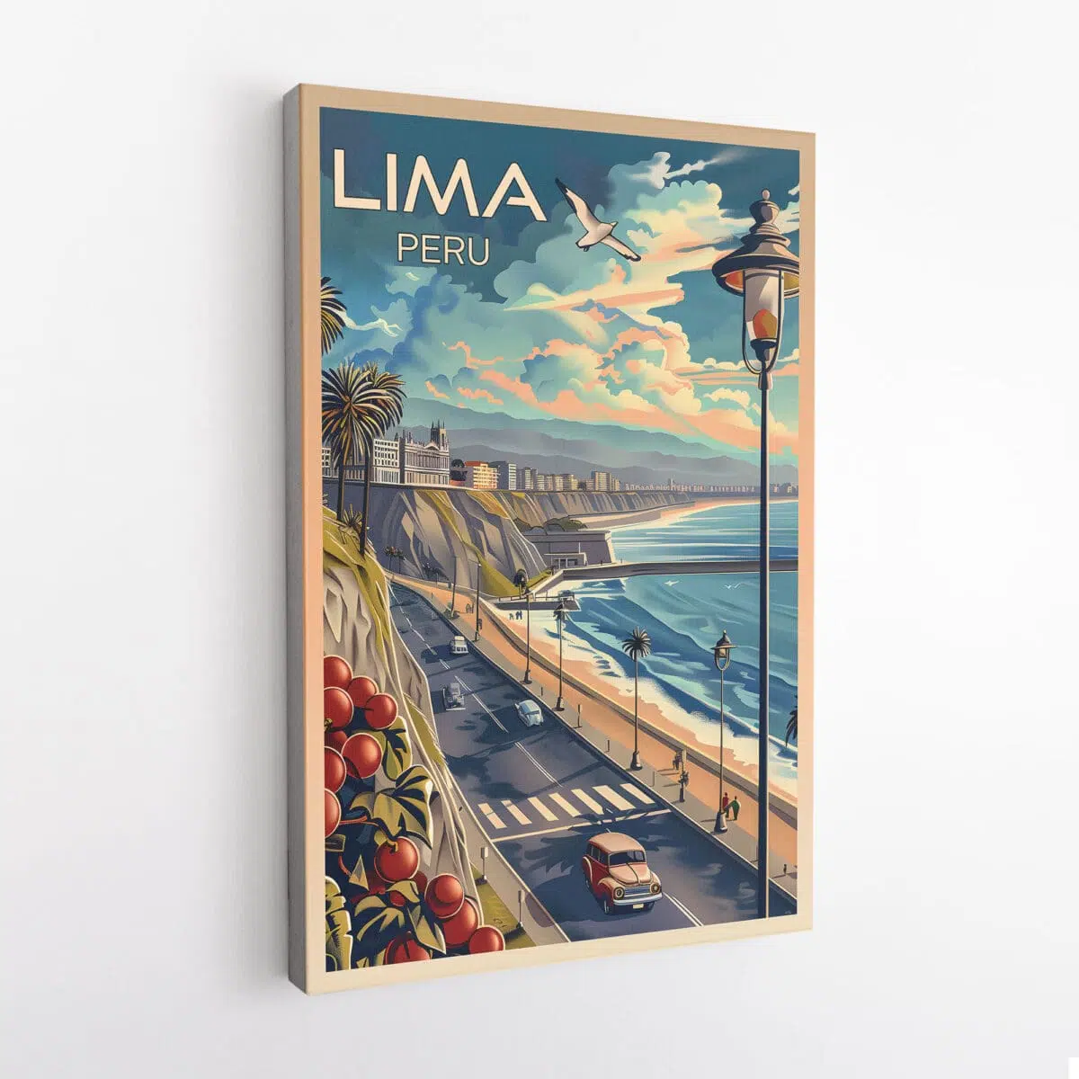 Lima Retro Miraflores Canvas UnitedWorldMemories