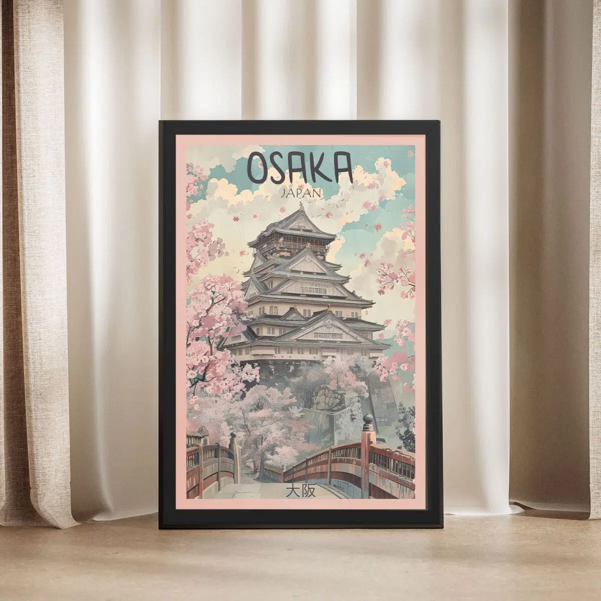 Osaka Castle Framed Poster UnitedWorldMemories