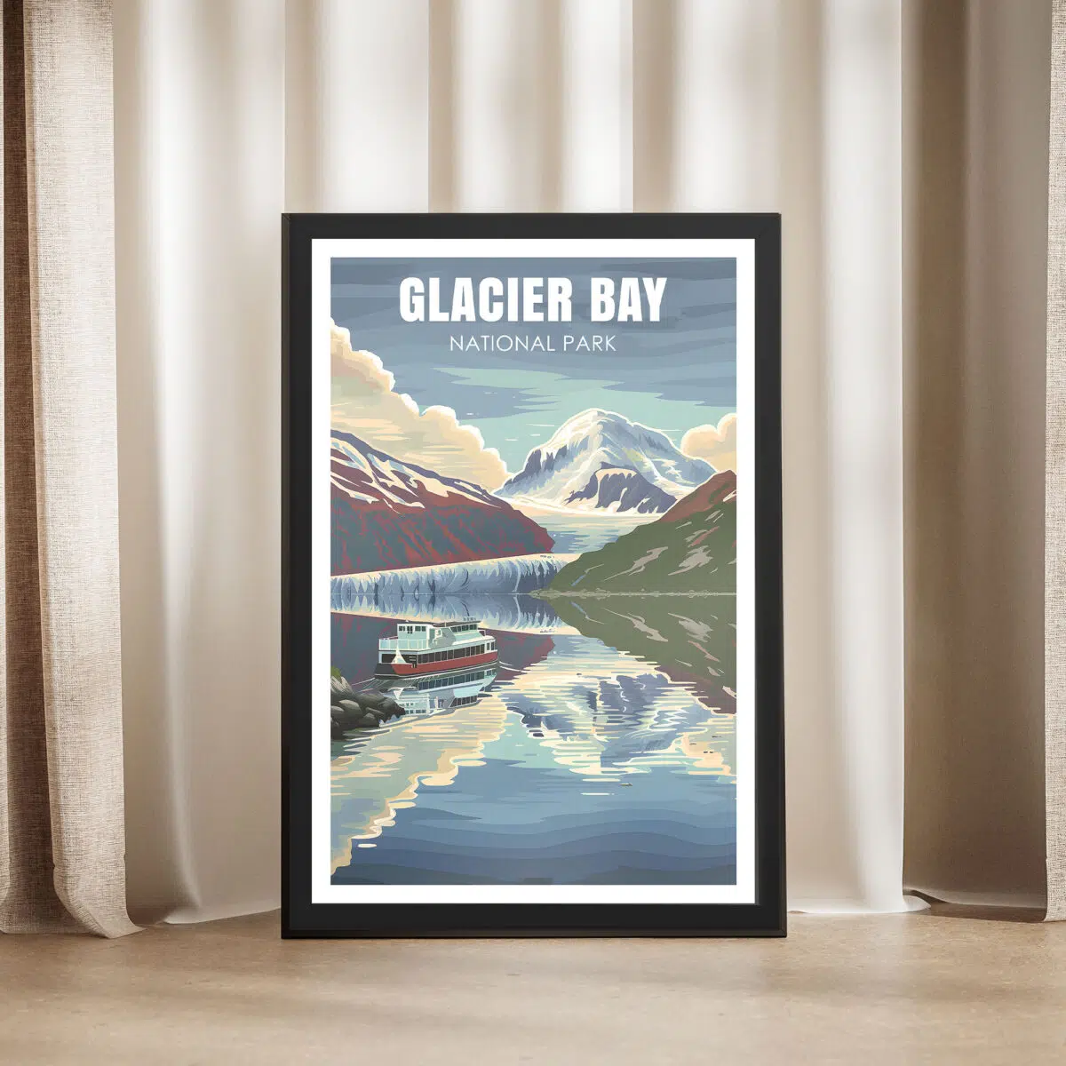 Glacier Bay National Park And Preserve Endless Beauty Framed Poster UnitedWorldMemories