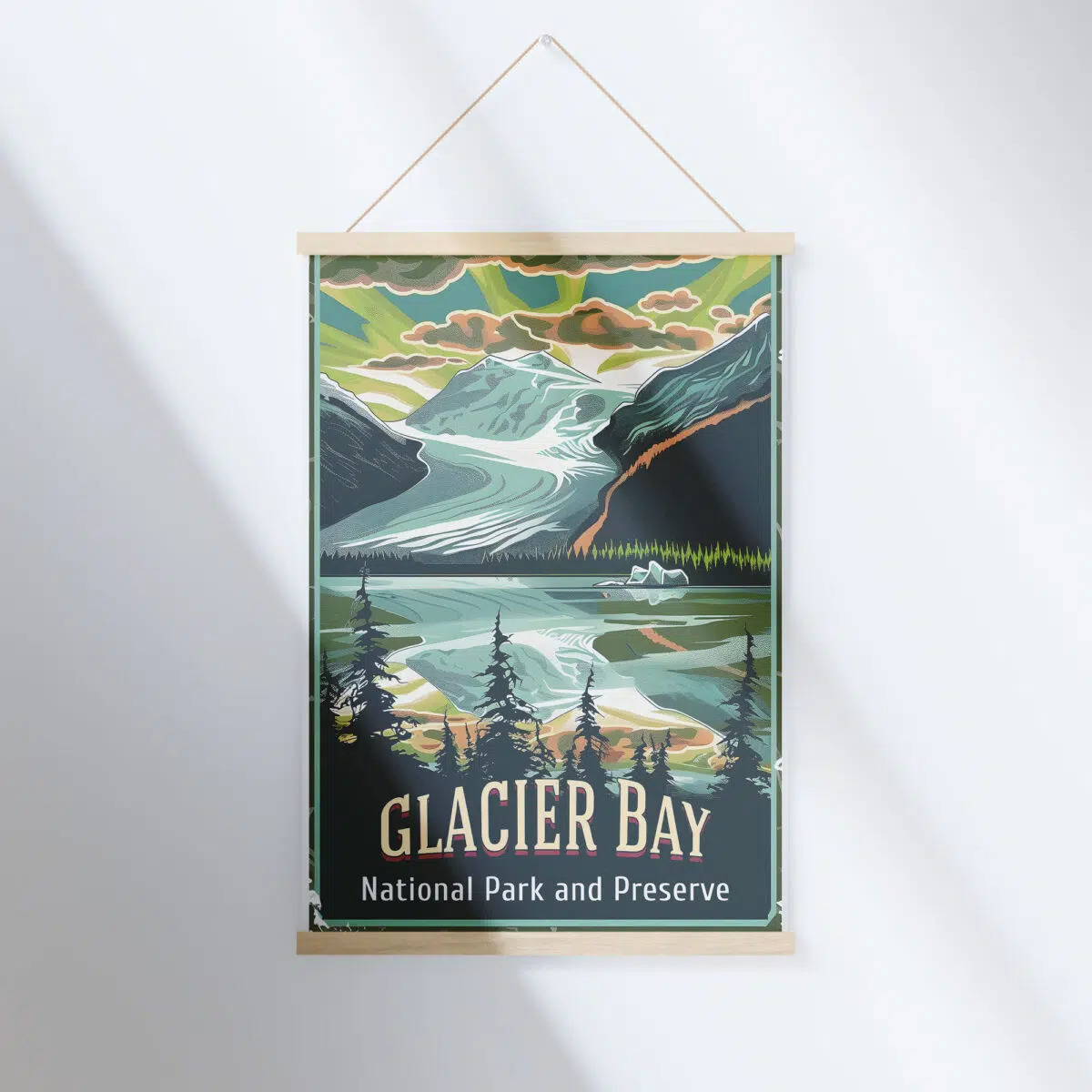 Glacier Bay National Park And Preserve Frozen Wonders Hanger Poster UnitedWorldMemories