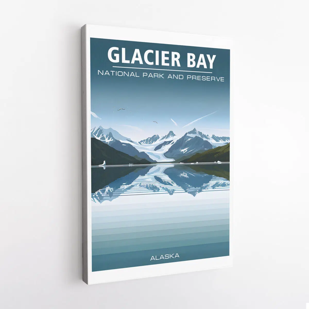 Glacier Bay National Park And Preserve Serene Reflections Canvas UnitedWorldMemories