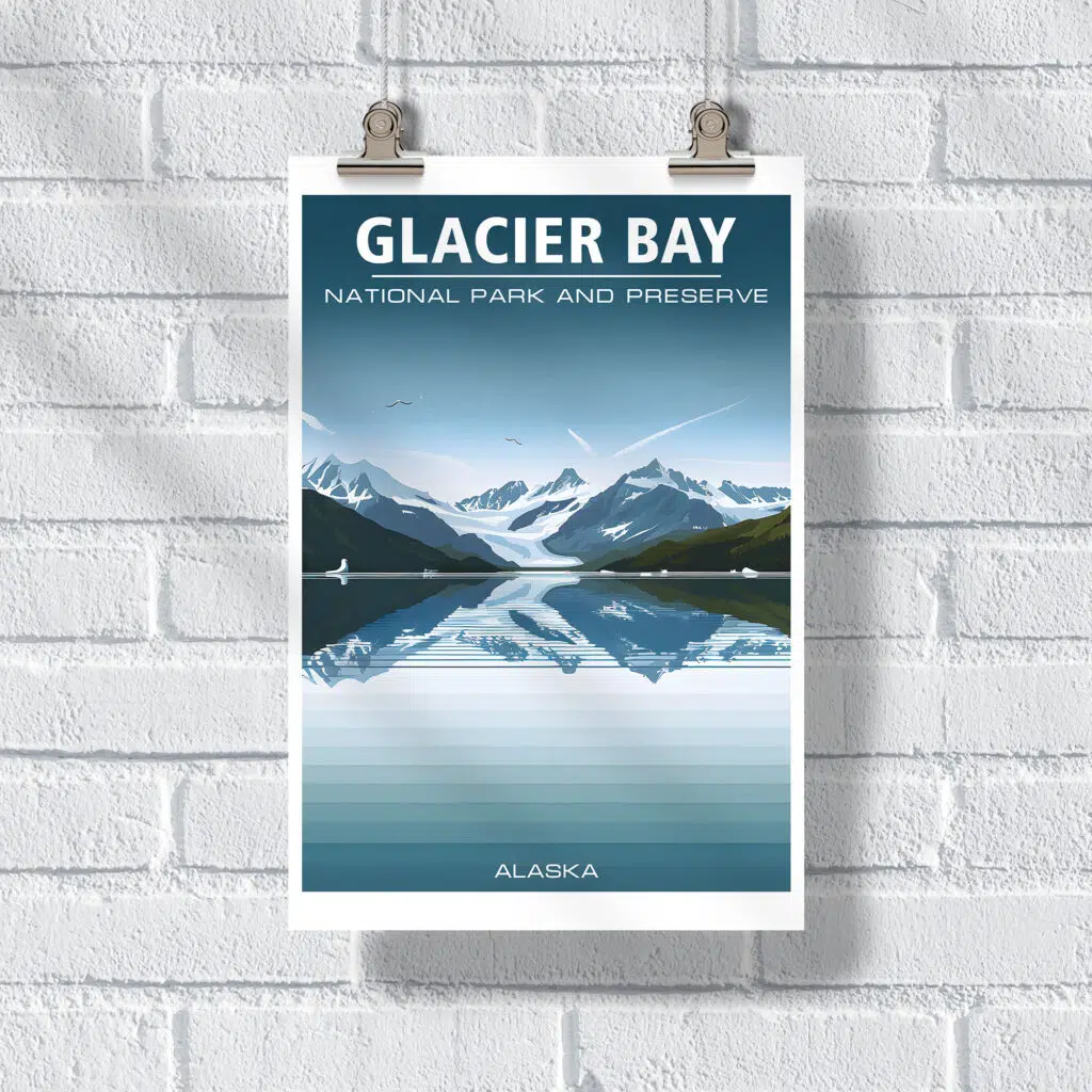 Glacier Bay National Park And Preserve Serene Reflections Poster UnitedWorldMemories