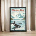 Glacier Bay National Park And Preserve Wildlife Haven Framed Poster UnitedWorldMemories