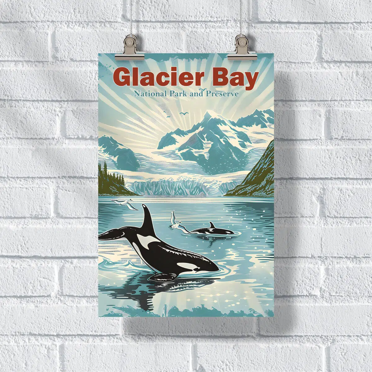 Glacier Bay National Park And Preserve Wildlife Haven Poster UnitedWorldMemories