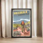 Haleakalā National Park Crater Adventure Framed Poster UnitedWorldMemories