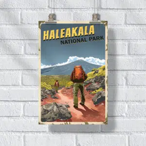 Haleakalā National Park Crater Adventure Poster UnitedWorldMemories