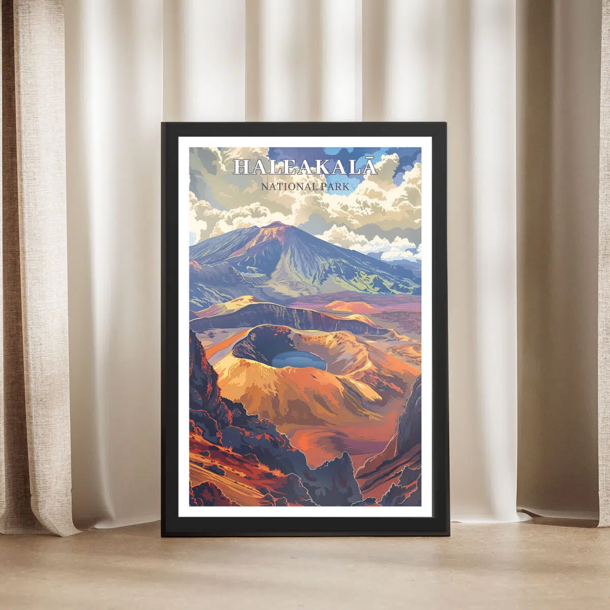 Haleakalā National Park Crater Framed Poster UnitedWorldMemories