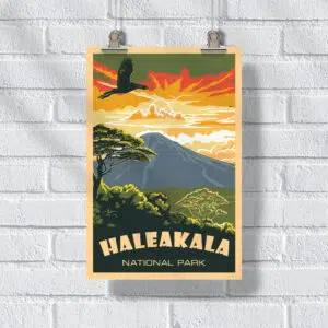 Haleakalā National Park Sunrise Splendor Poster UnitedWorldMemories