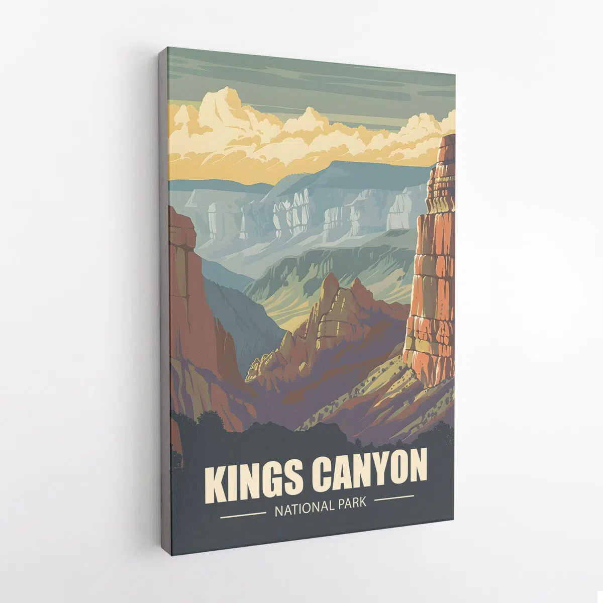 Kings Canyon National Park Canyon Majesty Canvas UnitedWorldMemories