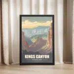 Kings Canyon National Park Canyon Majesty Framed Poster UnitedWorldMemories