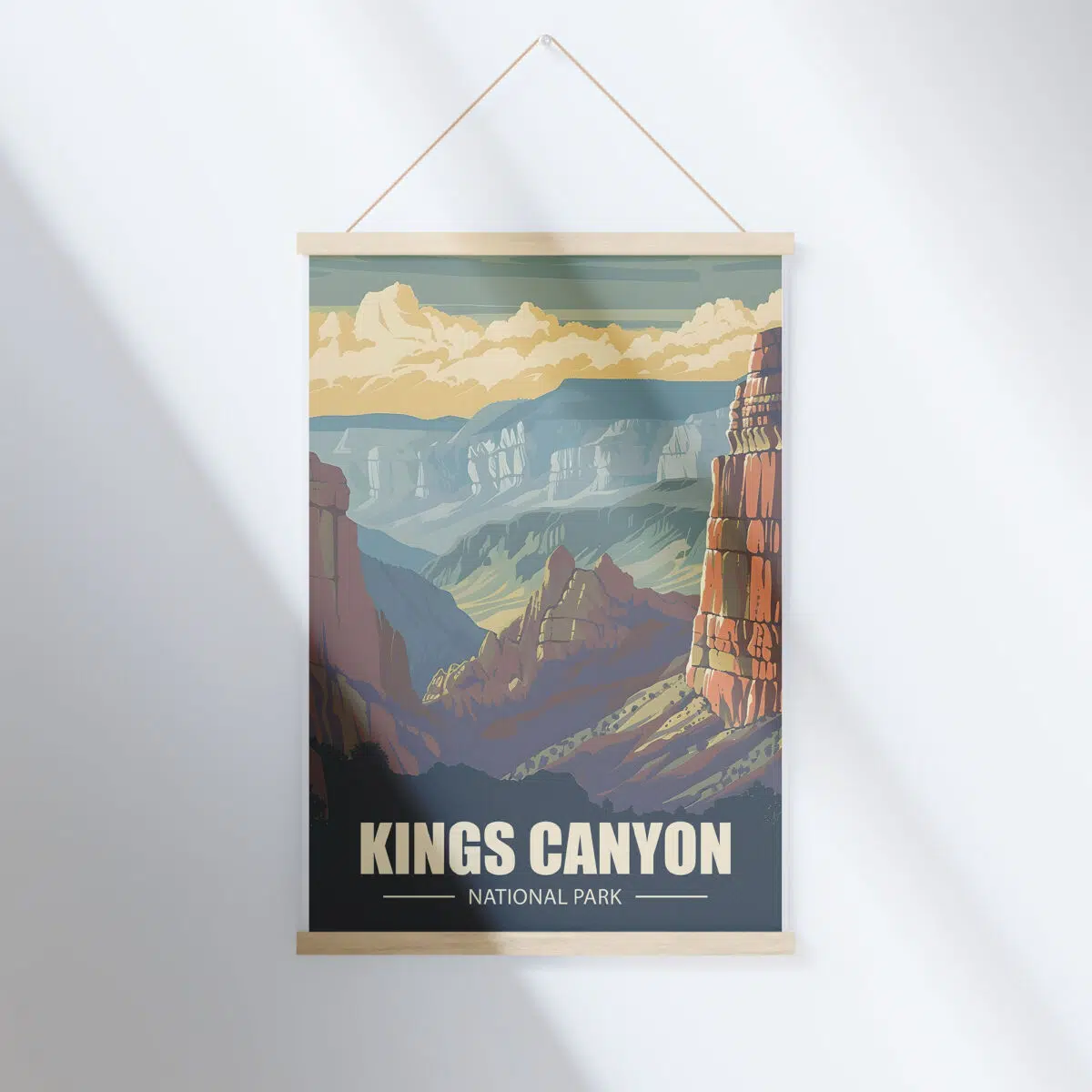 Kings Canyon National Park Canyon Majesty Hanger Poster UnitedWorldMemories