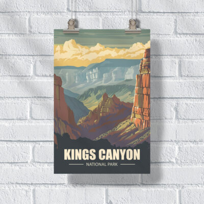 Kings Canyon National Park Canyon Majesty Poster UnitedWorldMemories