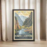 Kings Canyon National Park Canyon Vistas Framed Poster UnitedWorldMemories