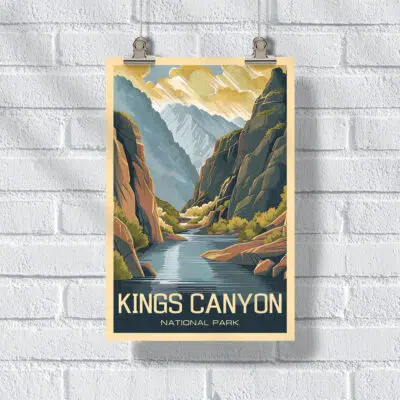 Kings Canyon National Park Canyon Vistas Poster UnitedWorldMemories