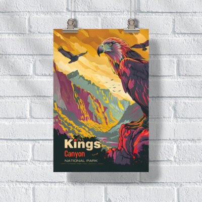 Kings Canyon National Park Wild Adventure Poster UnitedWorldMemories