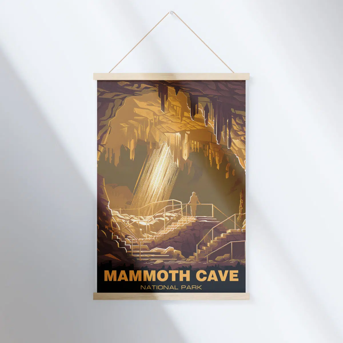 Mammoth Cave National Park Cavernous Majesty Hanger Poster UnitedWorldMemories