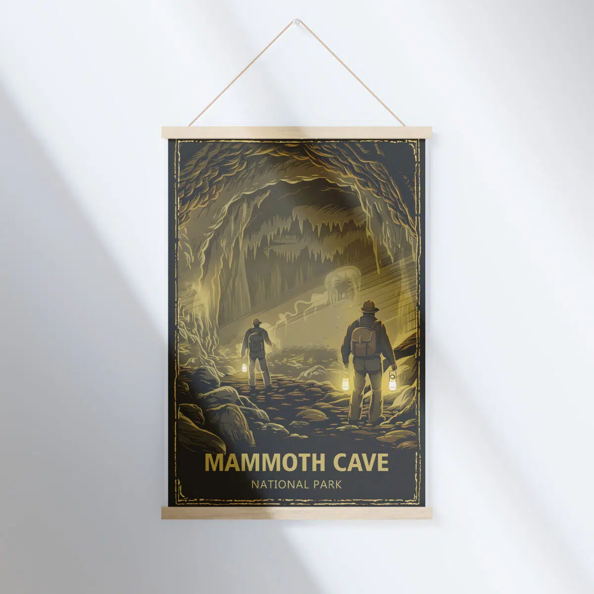 Mammoth Cave National Park Historic Exploration Hanger Poster UnitedWorldMemories