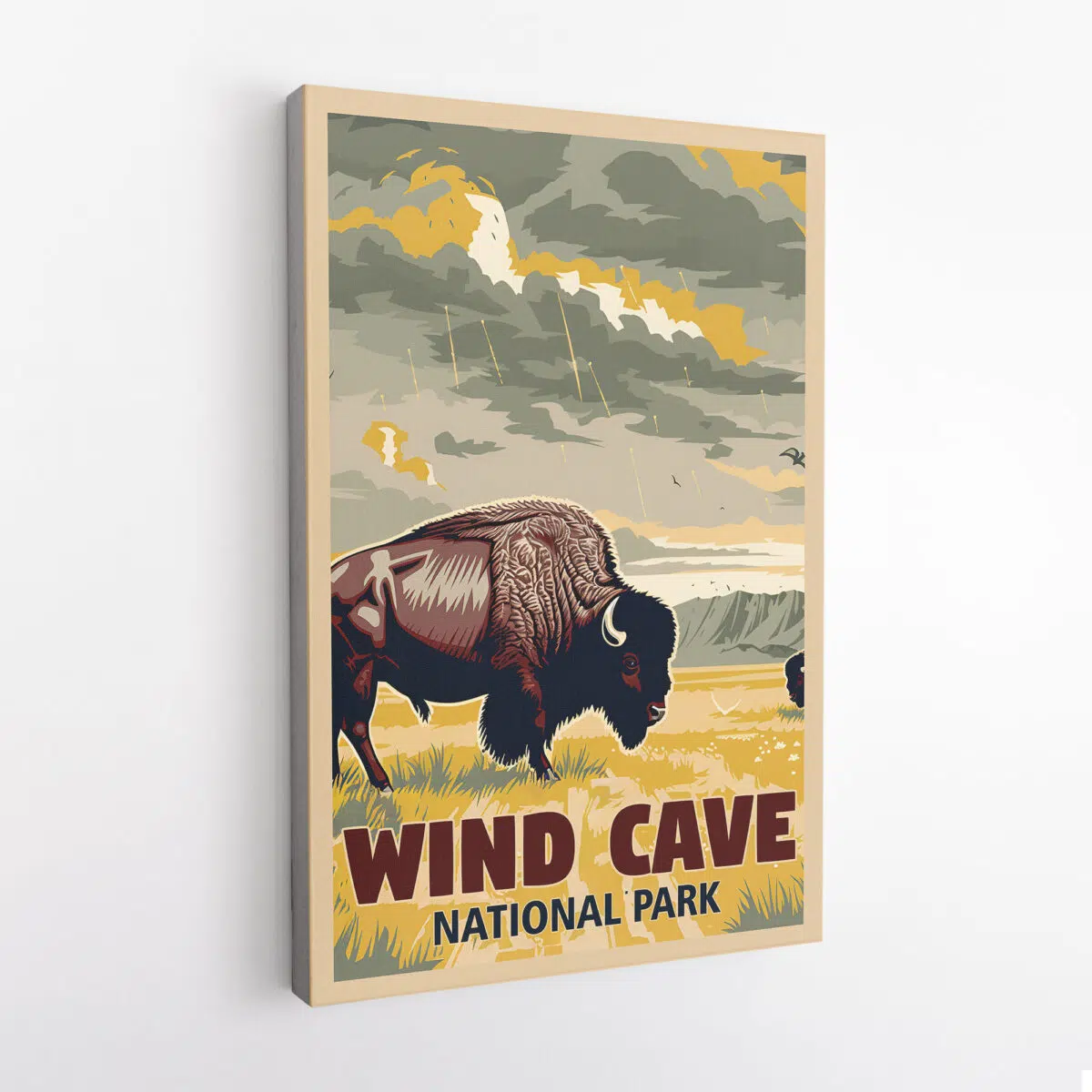 Wind Cave National Park Prairie Majesty Canvas UnitedWorldMemories