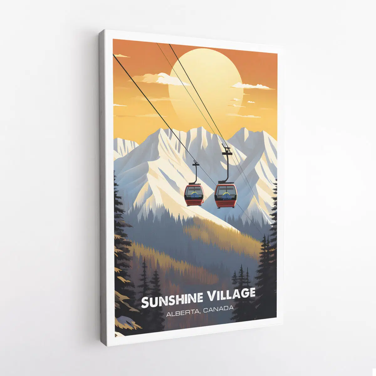 Banff Sunshine Village Gondola Adventure Canvas UnitedWorldMemories