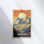 Banff Sunshine Village Sunshine Peaks Hanger Poster UnitedWorldMemories