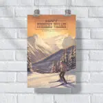 Banff Sunshine Village Vintage Slopes Poster UnitedWorldMemories