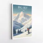 Big Sky Ski Resort Adventure Canvas UnitedWorldMemories