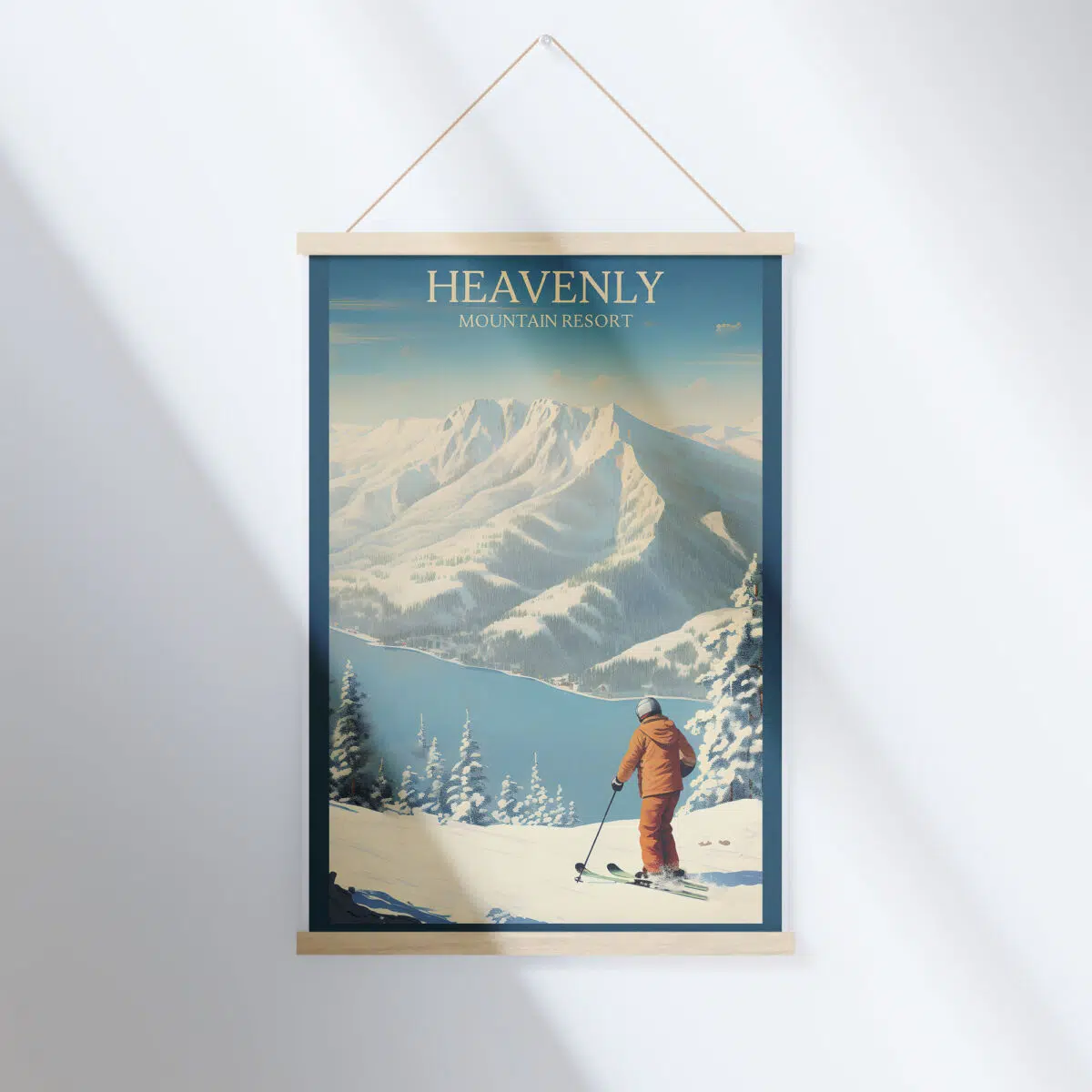 Heavenly Mountain Resort Vintage Hanger Poster UnitedWorldMemories