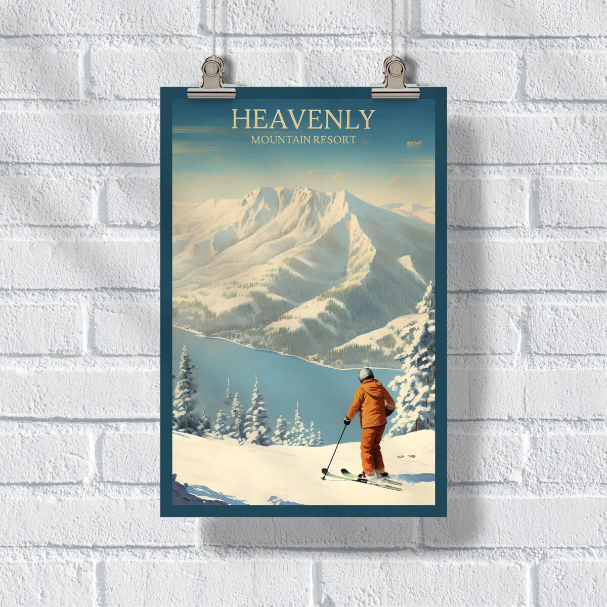 Heavenly Mountain Resort Vintage Poster UnitedWorldMemories